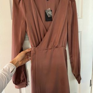 NBD/Revolve Mauve Wrap Dress. New with tags.